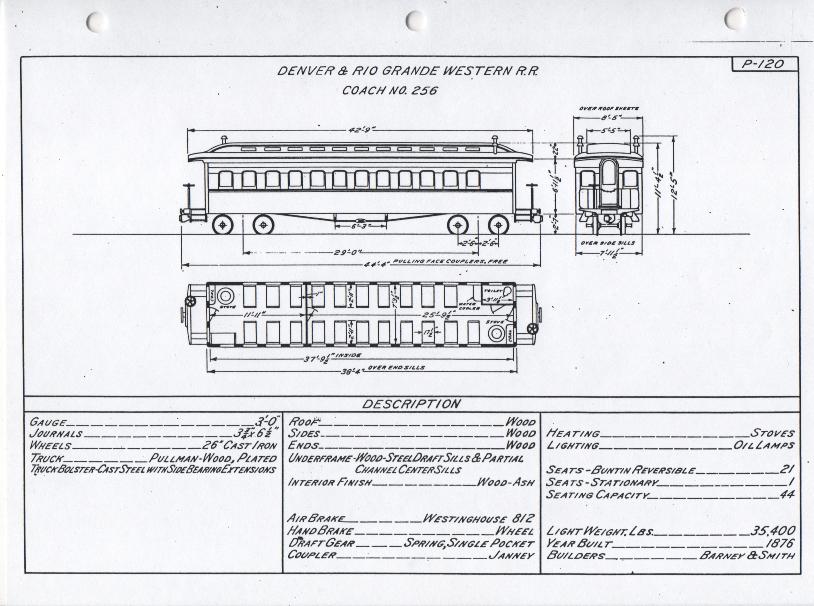 D&RGW Coach 256